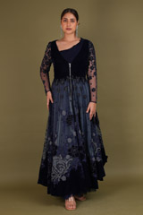 Midnight Blue Jacket with Skirt307 video